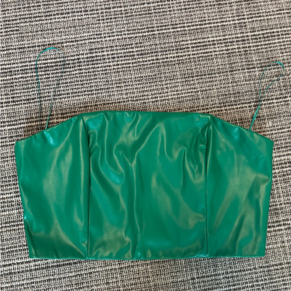 Green Women's Crop Top